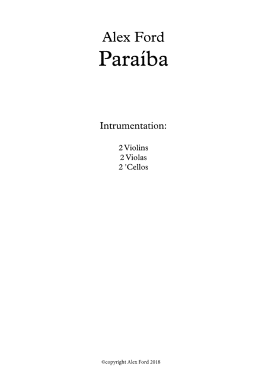 Paraíba Cello scores gallery preview page 2