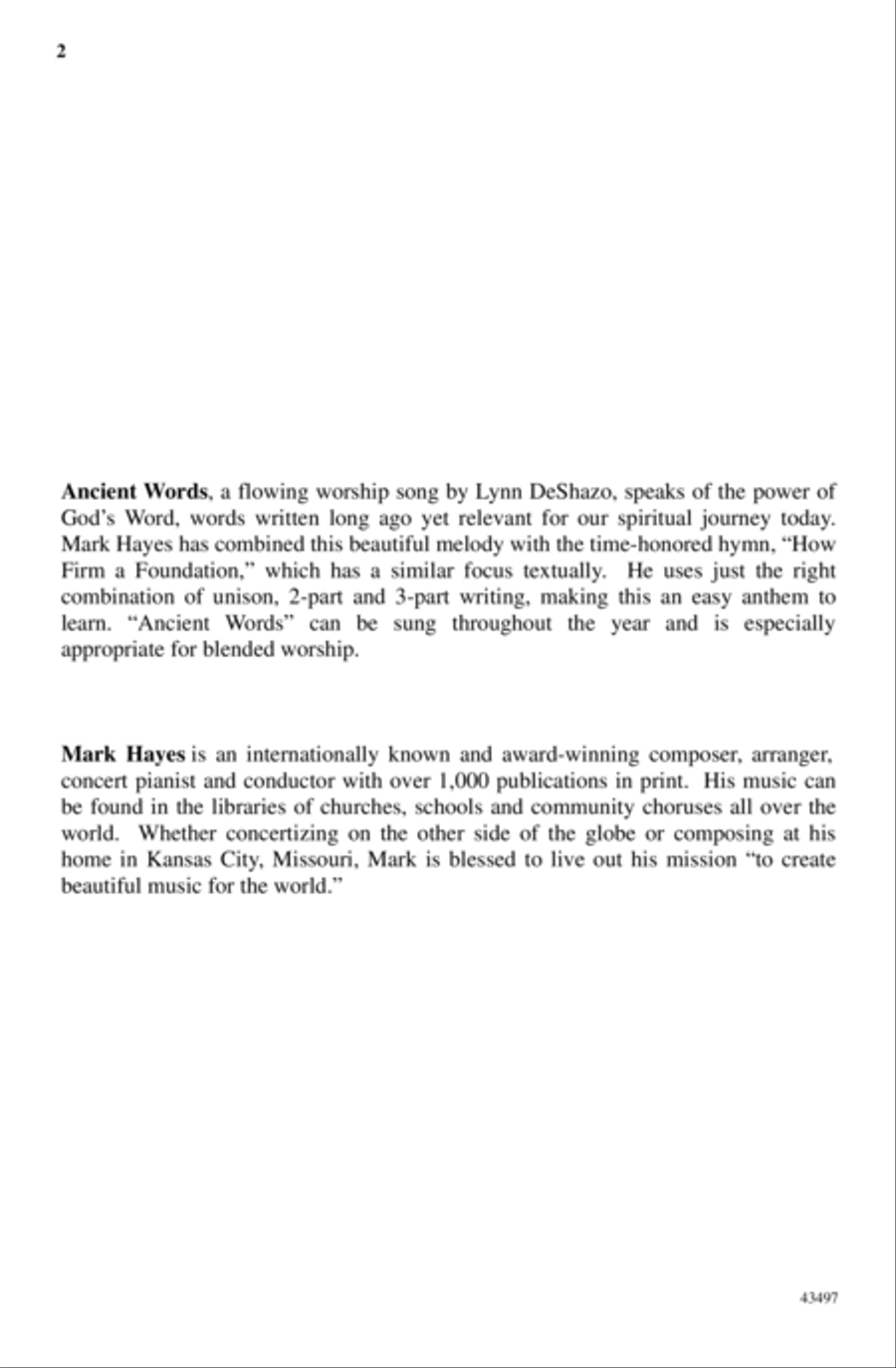 Ancient Words Ancient Words 3-Part scores gallery preview page 12
