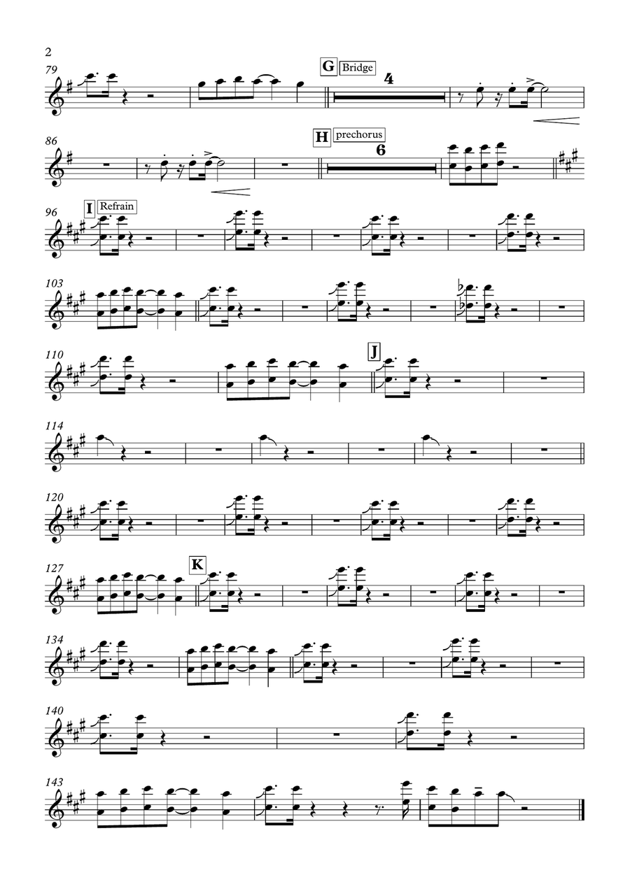 I Wanna Dance With Somebody Piano scores gallery preview page 2