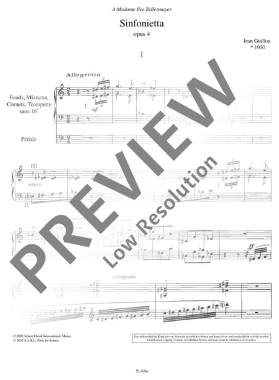 Sinfonietta Sinfonietta Organ scores gallery preview page 6