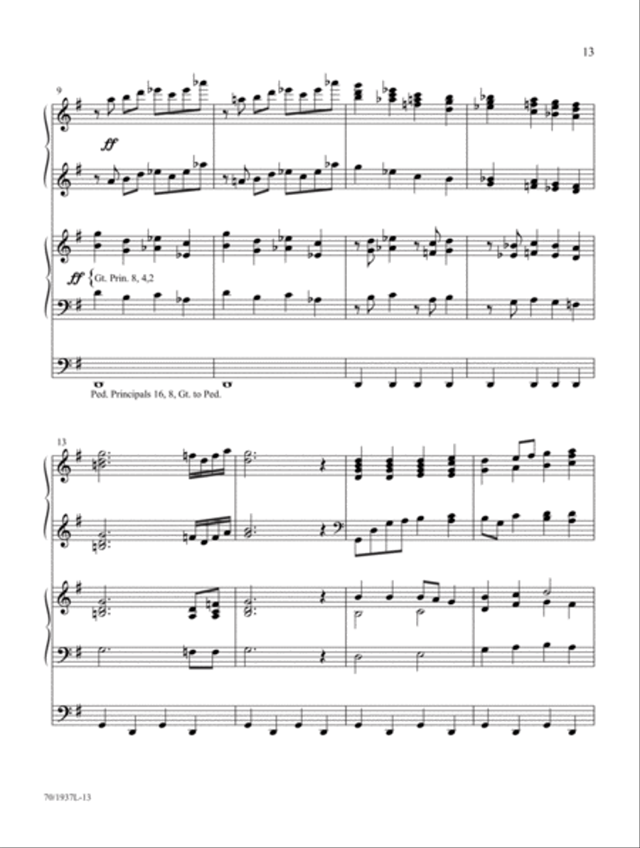 Festive Preludes for the Church Year Organ scores gallery preview page 11
