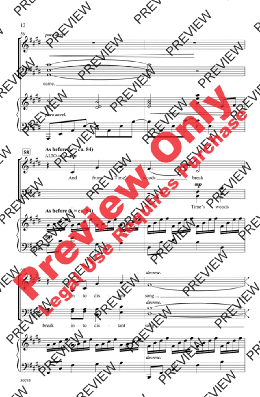 When Music Sounds 4-Part scores gallery preview page 12