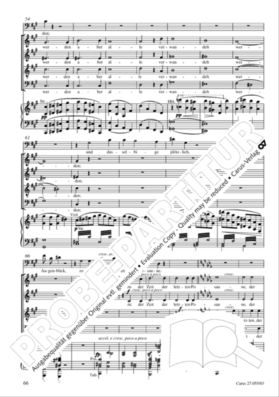 Ein Deutsches Requiem (German Requiem) 4-Part scores gallery preview page 69