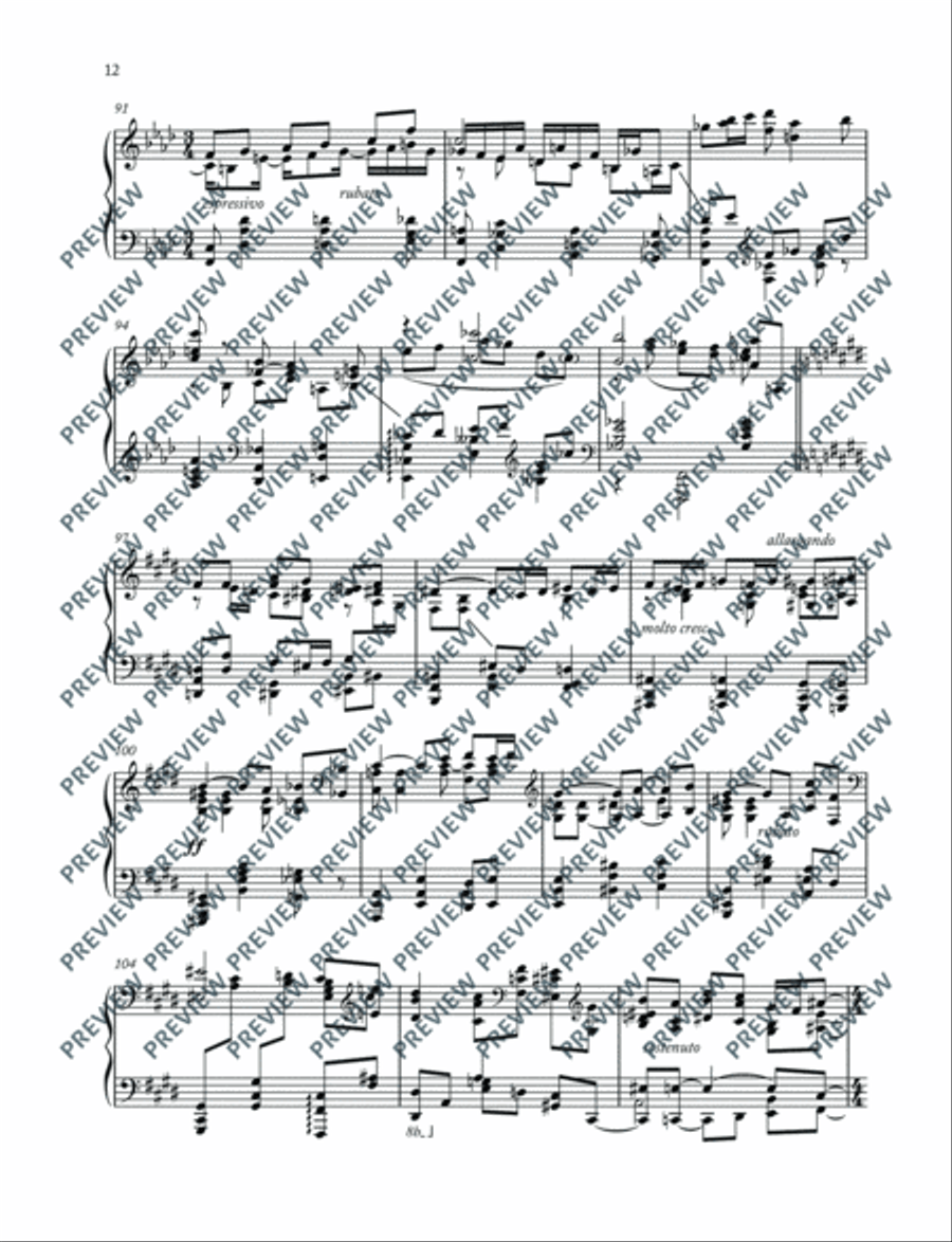 Carmen Paraphrases Carmen Paraphrases Piano Solo scores gallery preview page 13