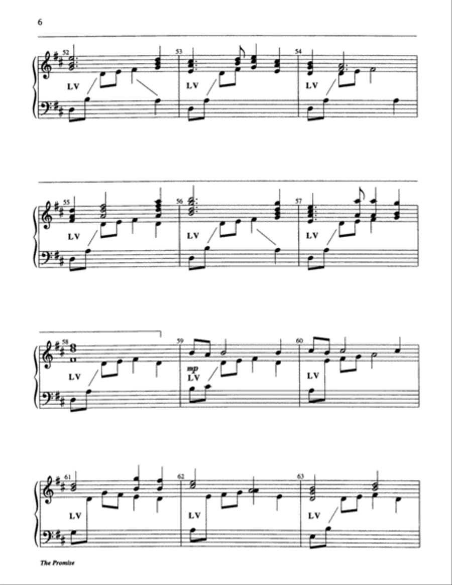 The Promise The Promise 5-Octaves scores gallery preview page 6