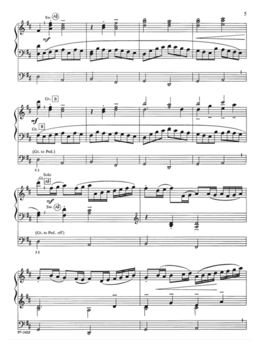 Canon in D / The Celebrated Canon (Organ) Organ scores gallery preview page 5
