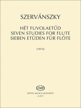 Book cover for Sieben Etüden für Flöte