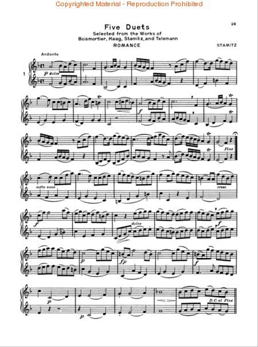 Selected Duets for Cornet or Trumpet Trumpet Duet scores gallery preview page 3