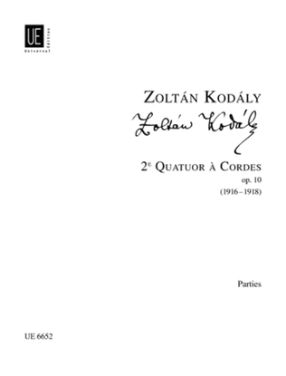 Book cover for String Quartet 2, Op. 10/2