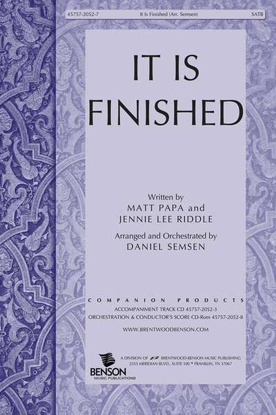 It Is Finished (Orchestra Parts and Conductor's Score, CD-ROM)