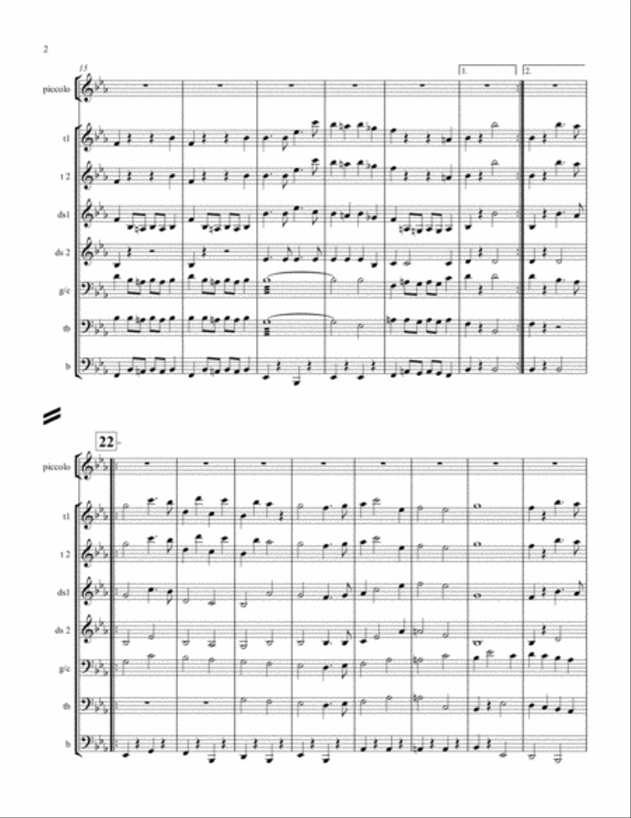 Stars and Stripes Forever for Steel Band and optional piccolo(s) Steel Drum Band scores gallery preview page 2