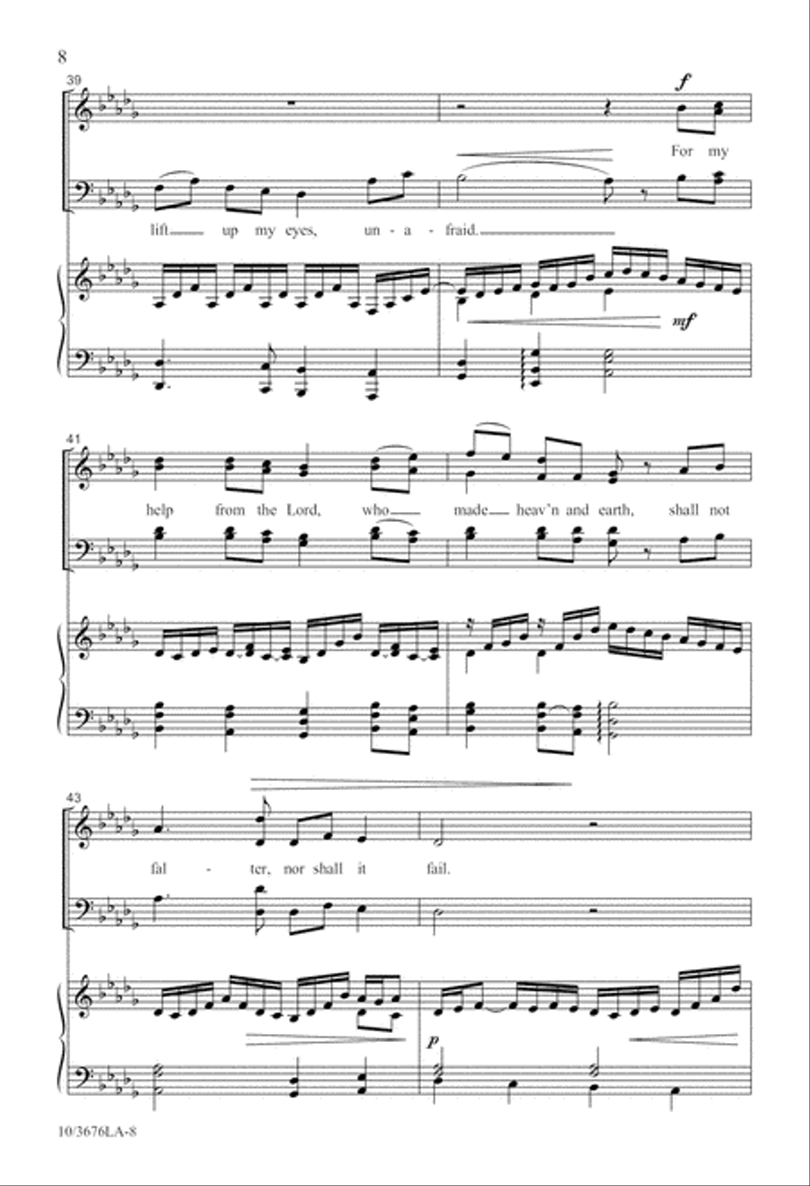 Psalm of Assurance 4-Part scores gallery preview page 8