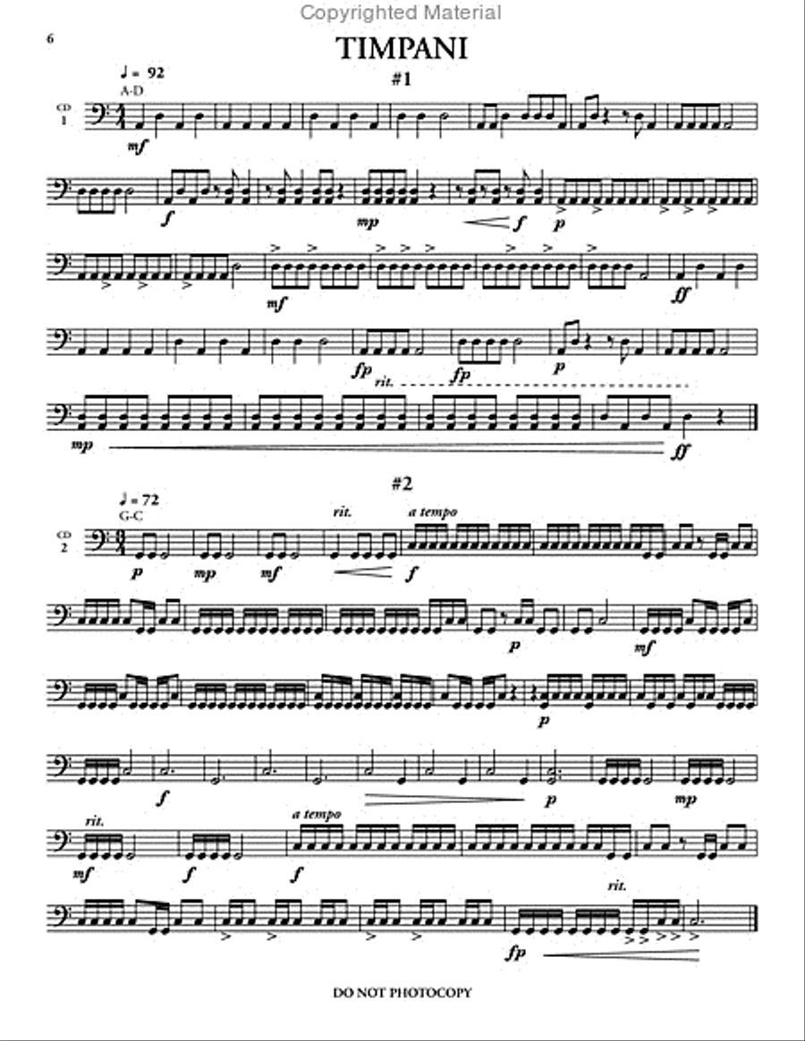 The Book of Percussion Audition Music