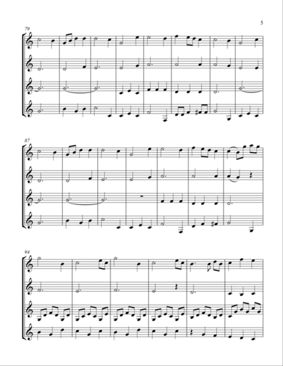 Que d'attraits, que de majeste! Woodwind Quartet scores gallery preview page 5