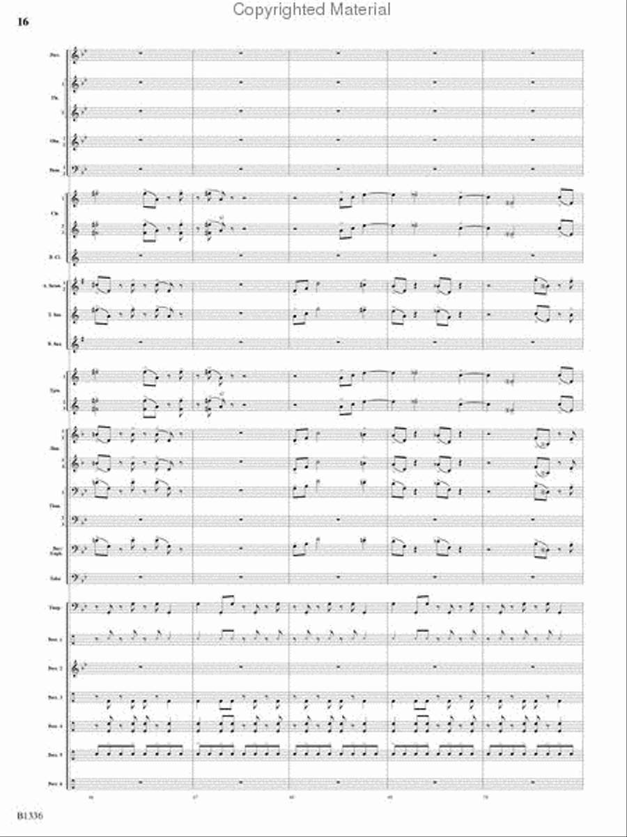 Dreams and Proclamations Concert Band scores gallery preview page 15
