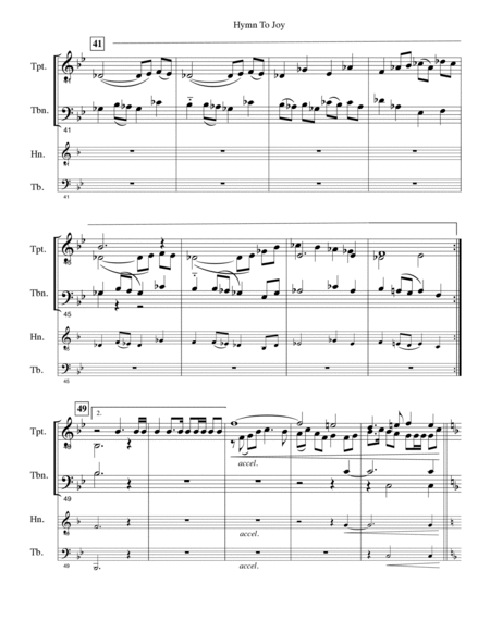 Hymn To Joy (opt organ)
