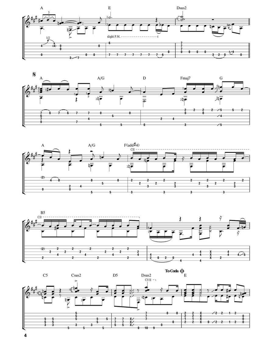 I Am The Walrus Acoustic Guitar scores gallery preview page 4