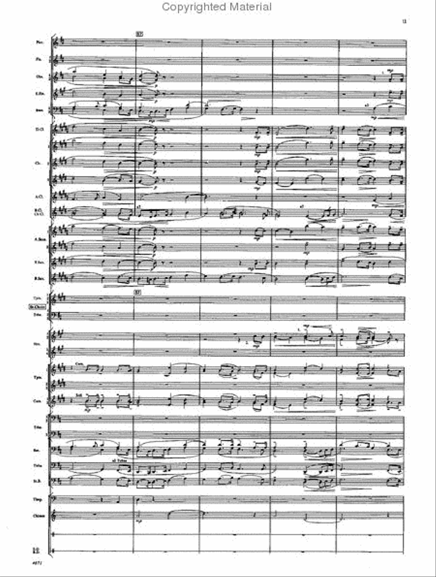 Fourth Suite for Band Concert Band scores gallery preview page 11