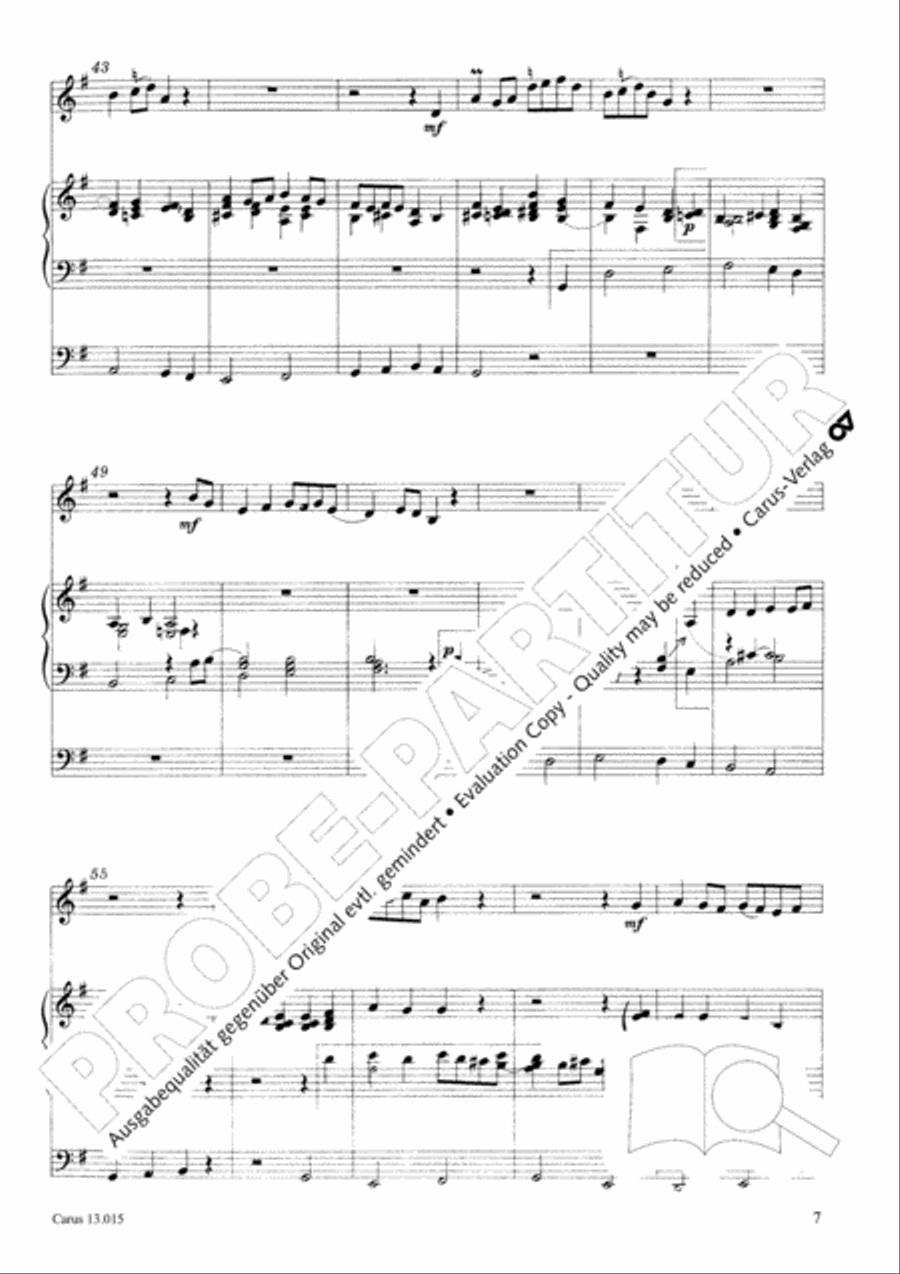 Schilling: Three Chorale Preludes Score scores gallery preview page 8