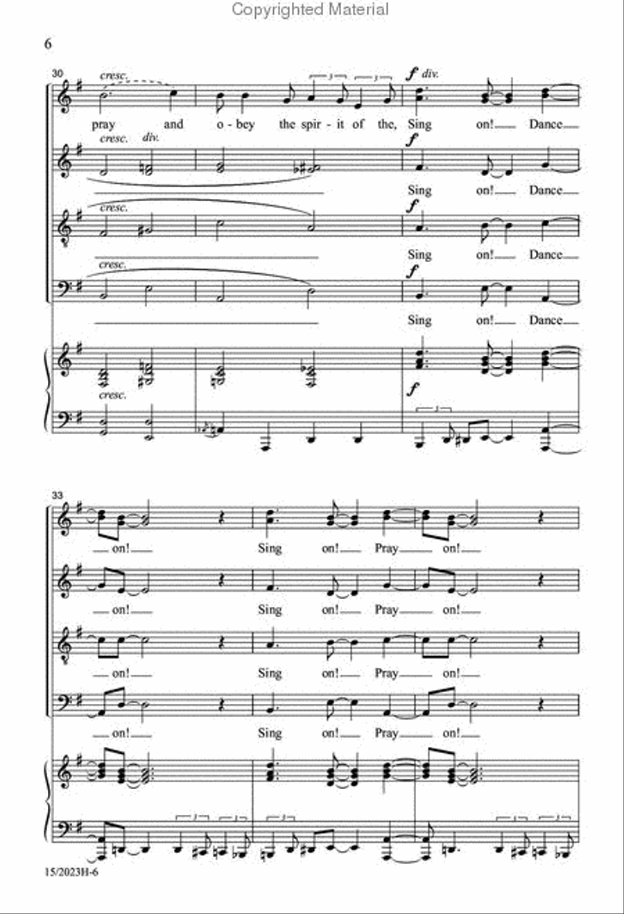 I'm Gonna Sing I'm Gonna Sing 4-Part scores gallery preview page 6