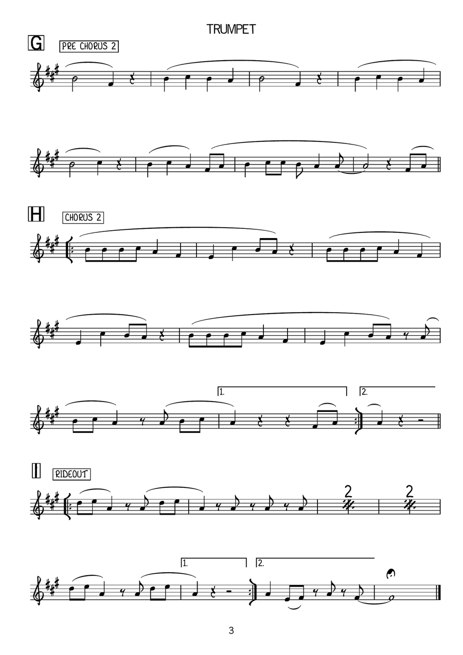 Shake It Off Trumpet Duet scores gallery preview page 3