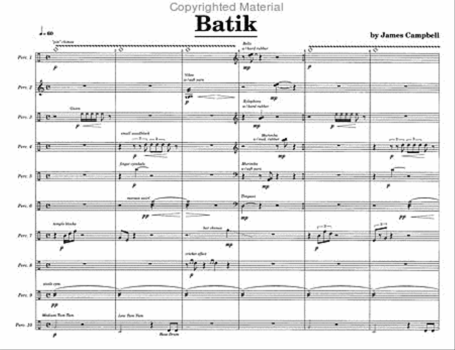 Batik Percussion Ensemble scores gallery preview page 3