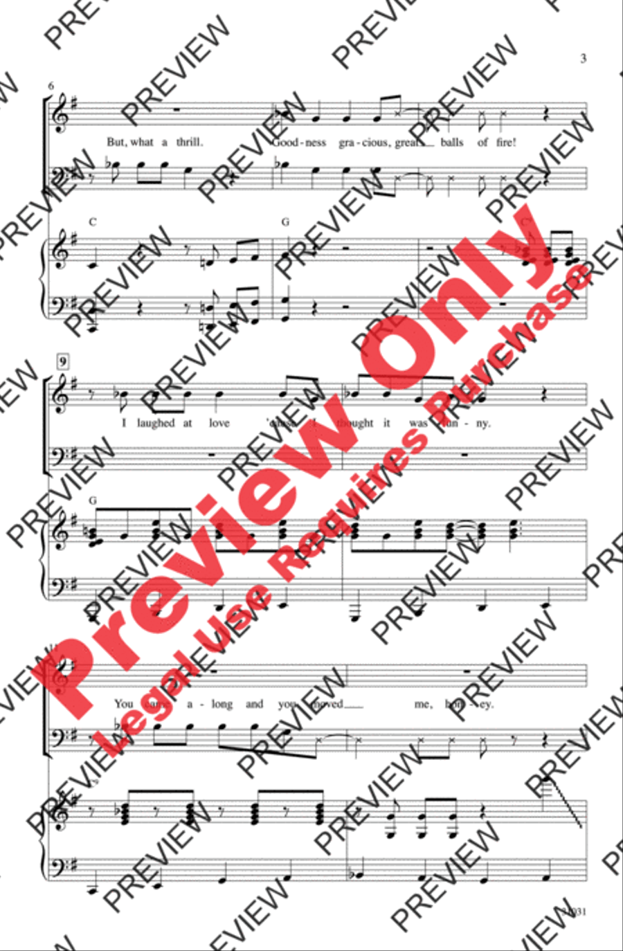 Great Balls of Fire Great Balls of Fire 4-Part scores gallery preview page 3