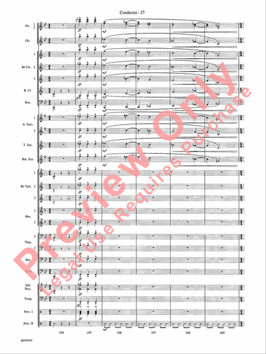 The Spirit of Orpheus (A Sinfonian Celebration) Concert Band scores gallery preview page 30