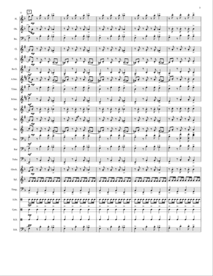 End Credits Gallop End Credits Gallop Concert Band scores gallery preview page 3