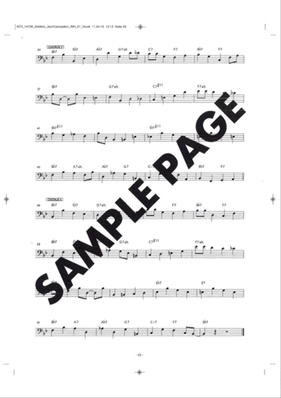 Jazz Conception -- Bass Lines CD scores gallery preview page 4