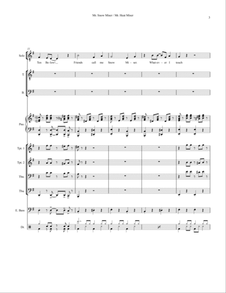 Snow Miser Small Ensemble scores gallery preview page 3