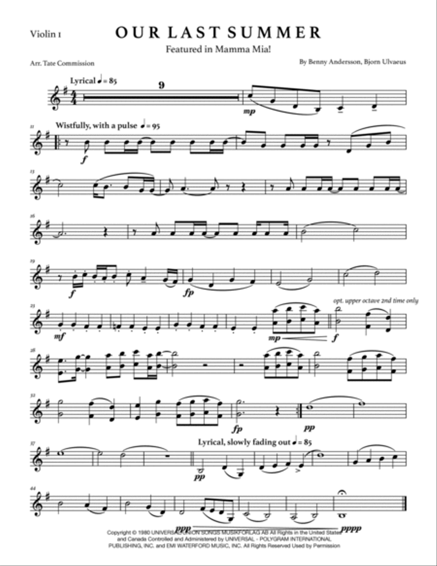 Our Last Summer String Quartet scores gallery preview page 4