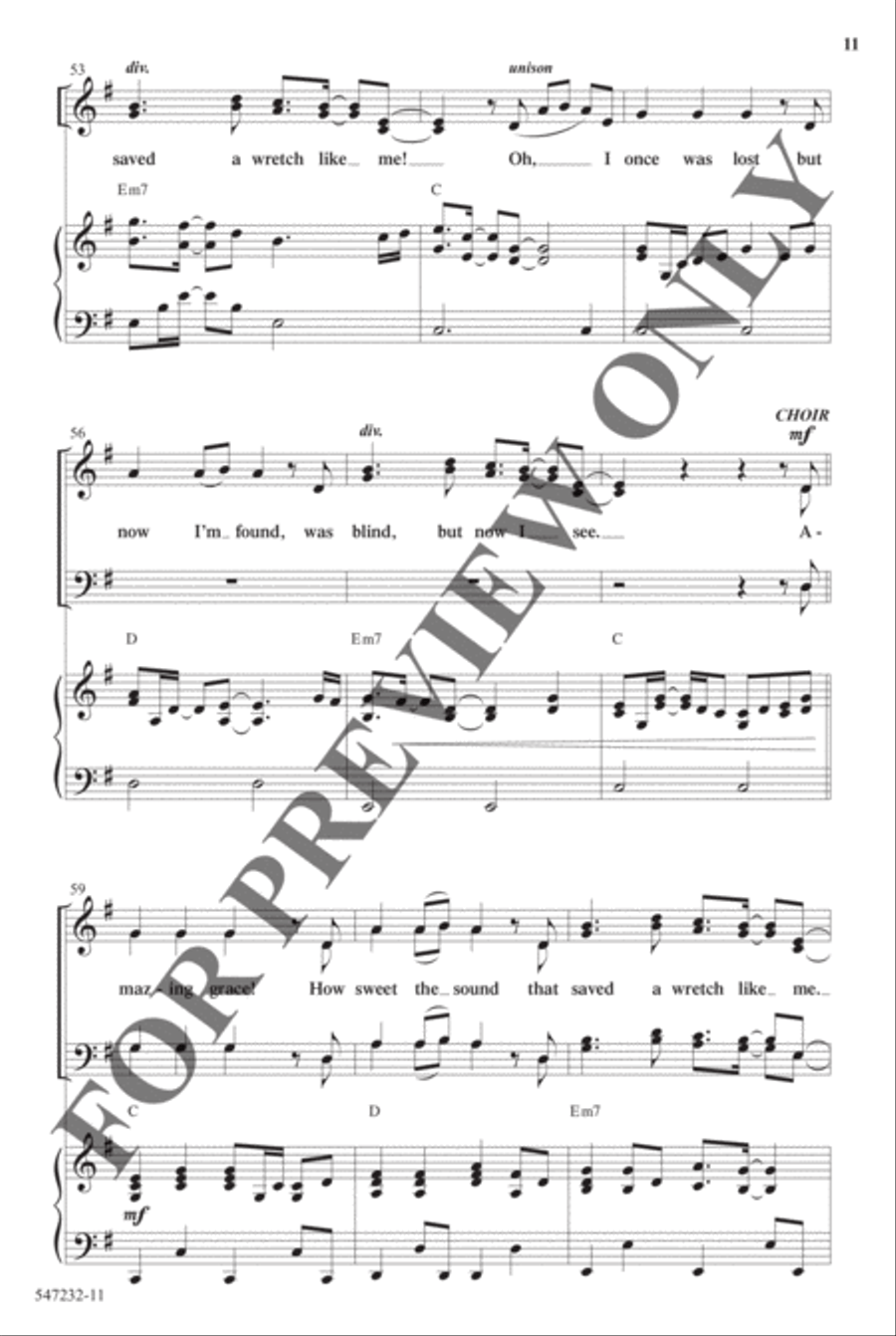 Broken Vessels (Amazing Grace) - Anthem 4-Part scores gallery preview page 10