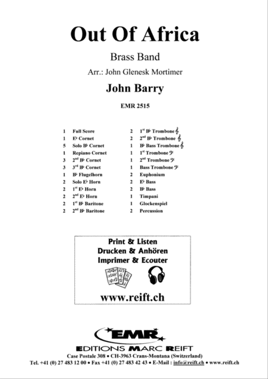 Out Of Africa Brass Band scores gallery preview page 2