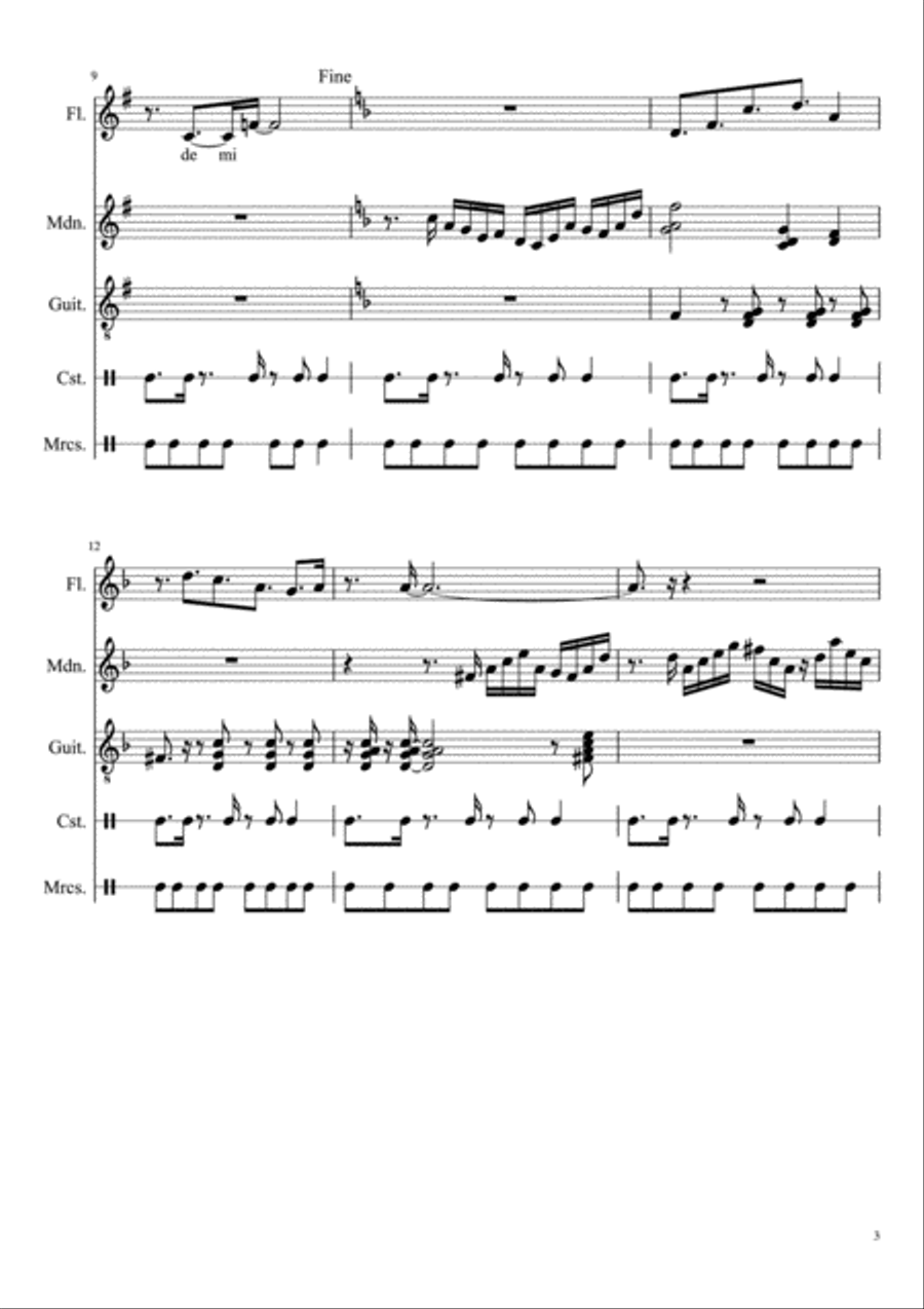 La Ladrona de Corazones La Ladrona de Corazones Small Ensemble scores gallery preview page 3