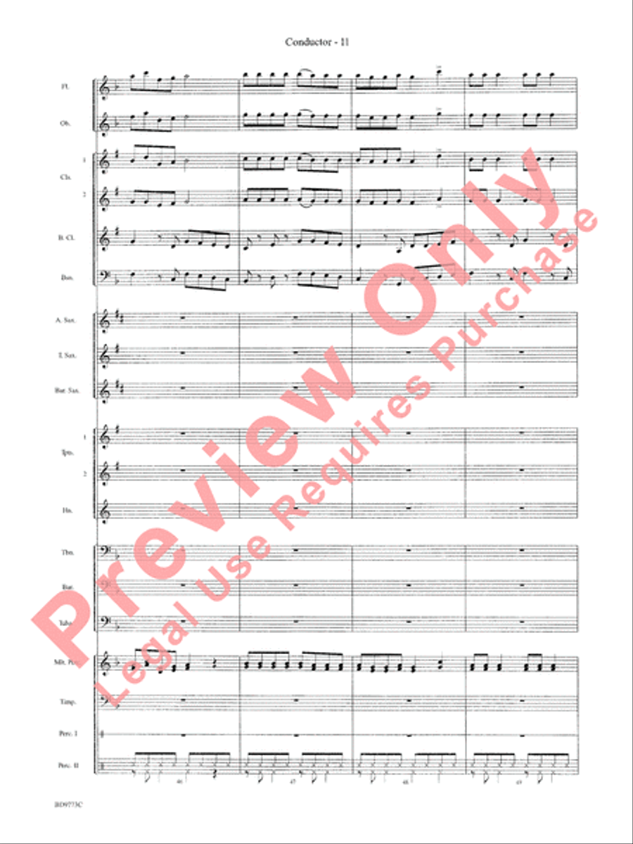 Eine Kleine Christmas Concert Band scores gallery preview page 13