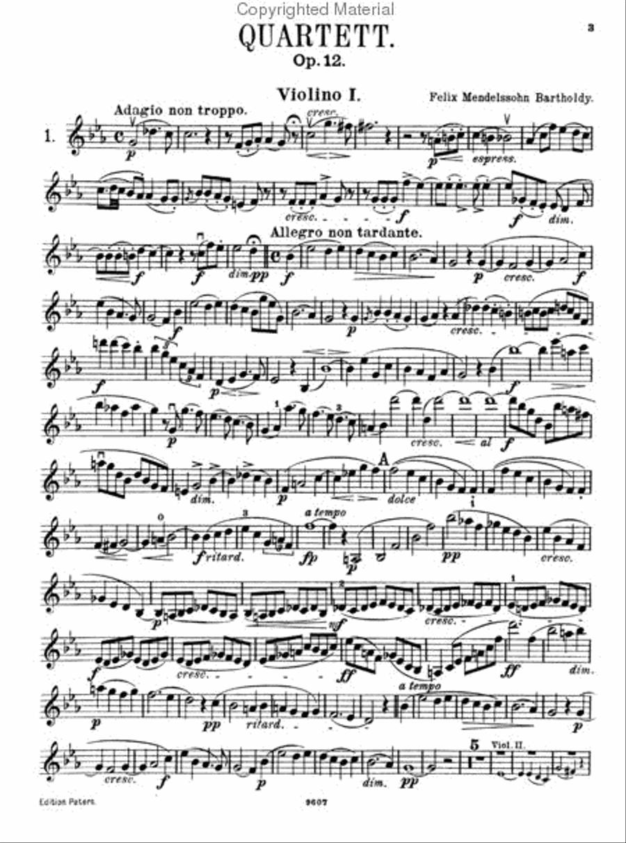 String Quartets, Complete Edition String Quartet scores gallery preview page 3