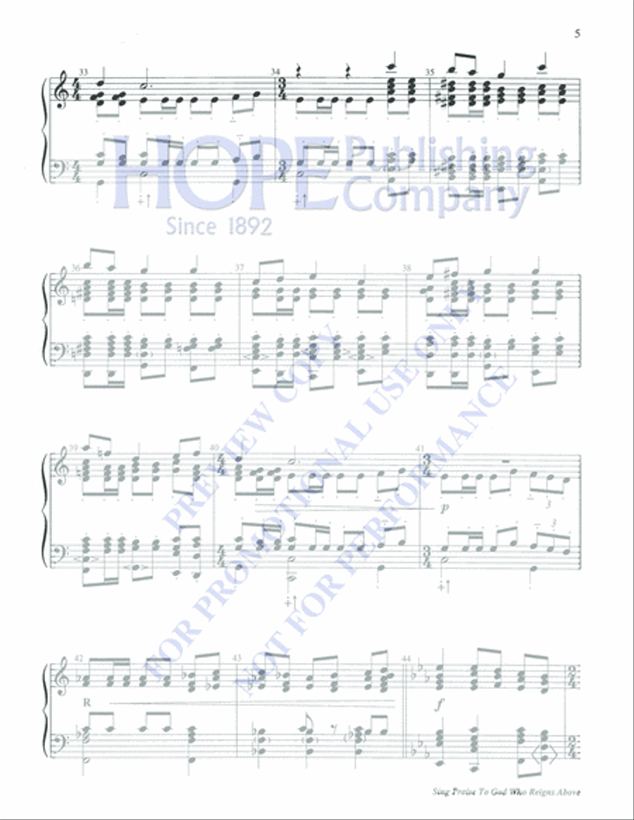 Sing Praise to God 5-Octaves scores gallery preview page 5