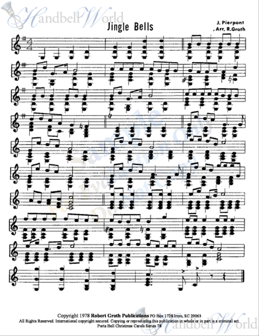 Porta Bell System of Carolling 78 2-Octaves scores gallery preview page 4