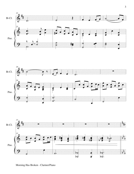 Gary Lanier: 3 BEAUTIFUL HYMNS, Set 2 (Duets for Bb Clarinet & Piano) image number null