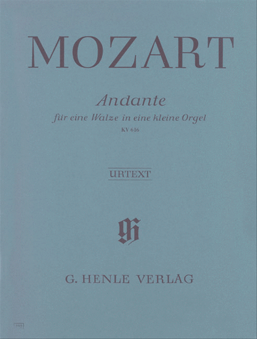 Andante F Major for a Musical Clock K616 Piano Solo scores gallery preview page 1