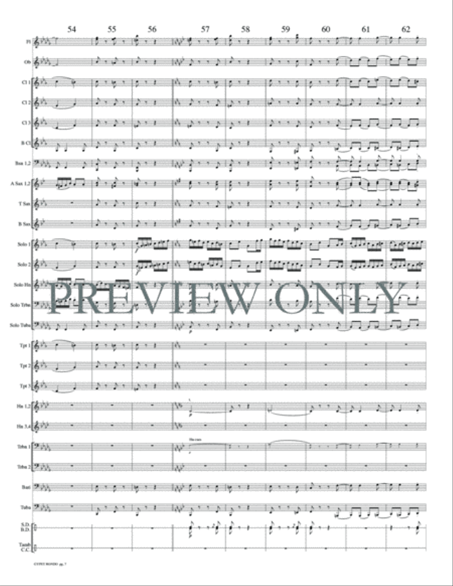 Gypsy Rondo Gypsy Rondo Concert Band scores gallery preview page 10