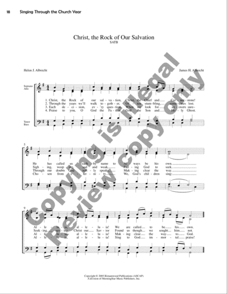 Singing Through the Church Year Children's Choir scores gallery preview page 18