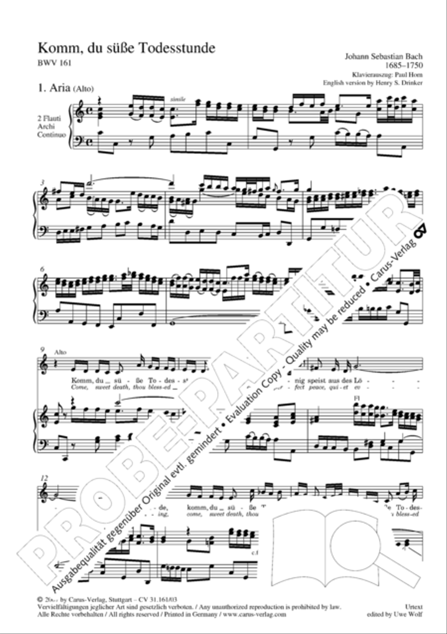 Komm, du susse Todesstunde 4-Part scores gallery preview page 5
