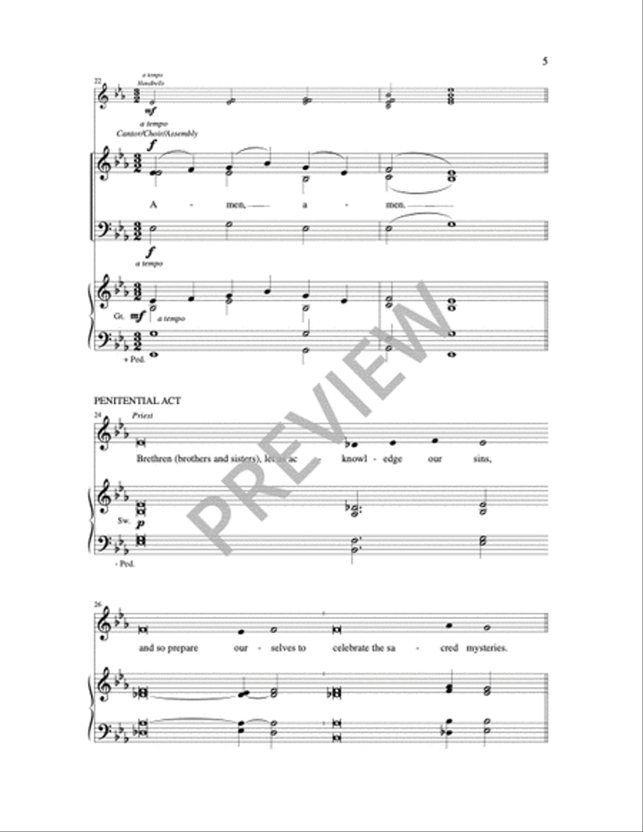 Advent Gathering Rite 3-Part scores gallery preview page 11