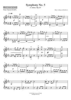 Symphony No. 5 (EASY PIANO) C minor, Op. 67 [Ludwig van Beethoven]