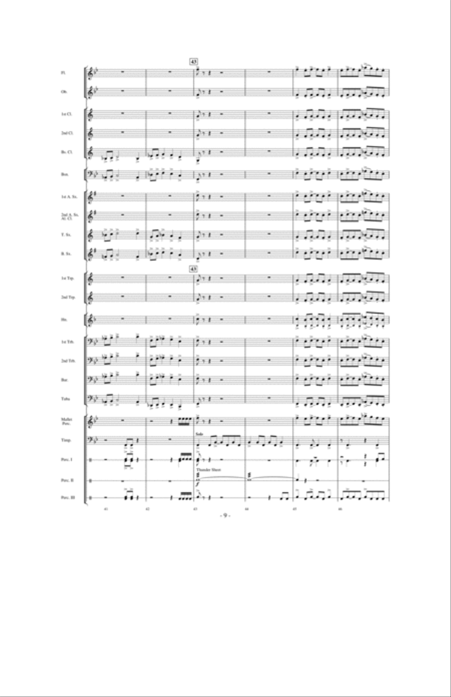 Stormy Seas Concert Band scores gallery preview page 8