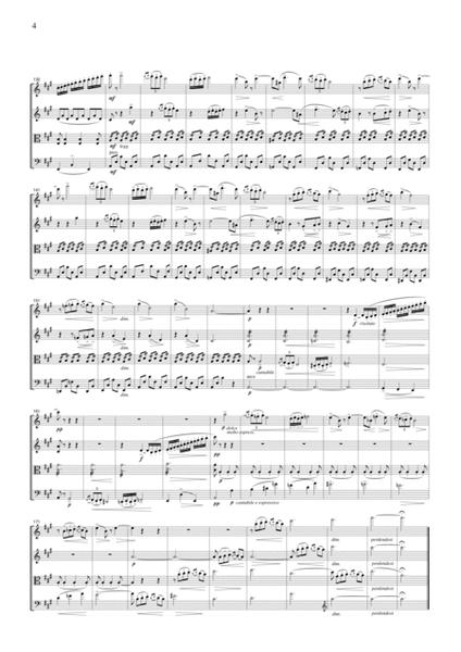 Borodin Notturno (String Quartet No.2, 3rd mvt.), for string quartet, CB501 image number null