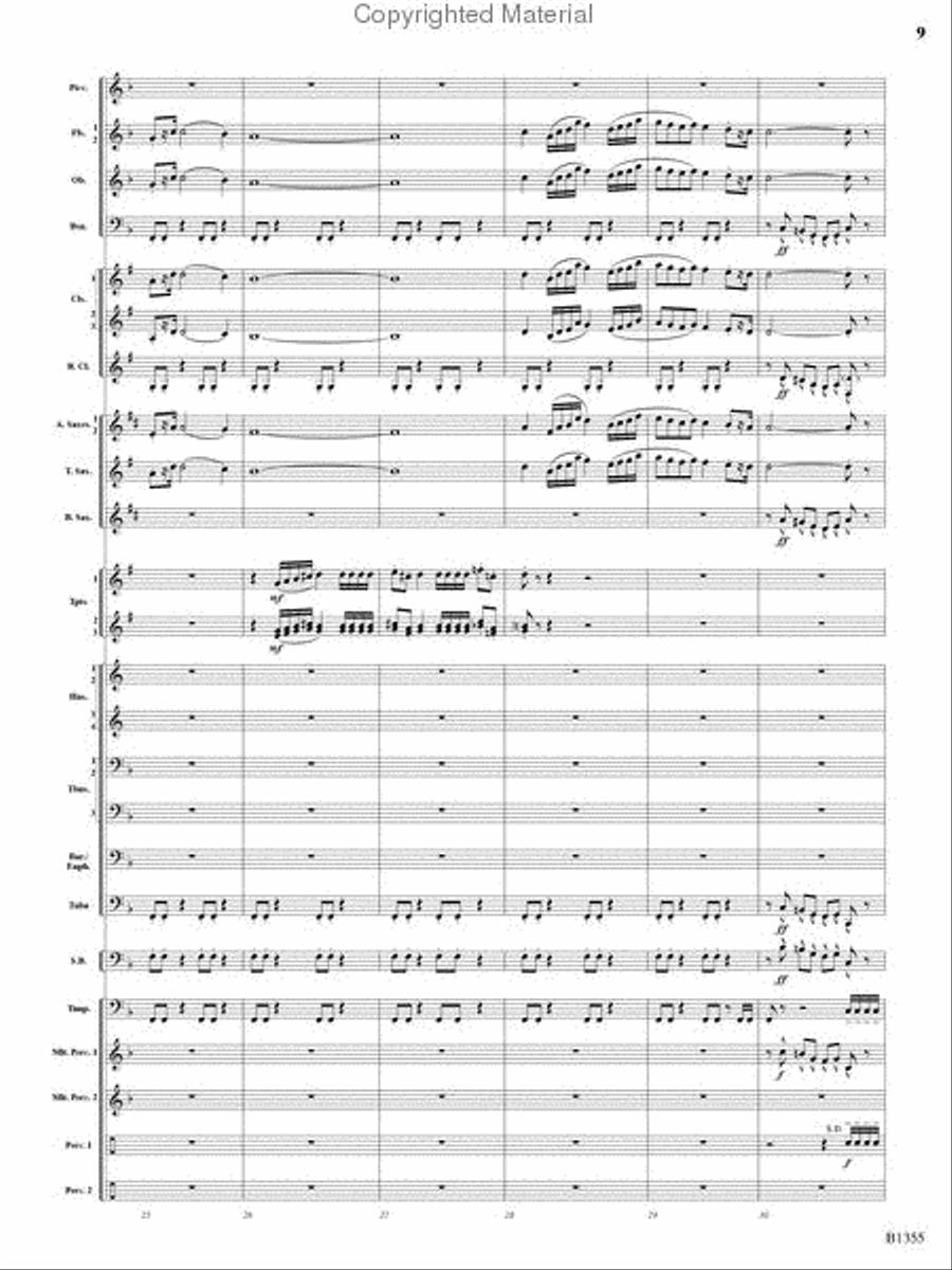 With Ever Joyful Hearts Concert Band scores gallery preview page 7
