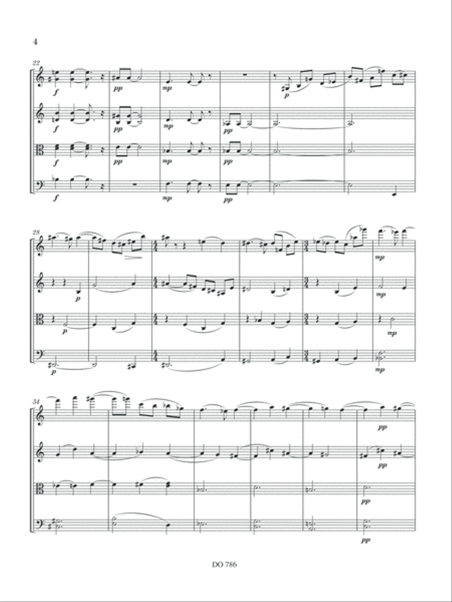 Adagio et rondo pour quatuor à cordes, opus 3 no 1-A String Quartet scores gallery preview page 4